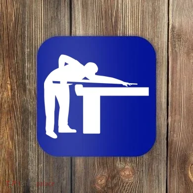 Billiards Player Gift Coaster