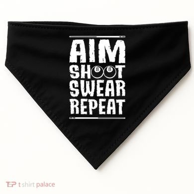 Billiards Pool Gift USA-Made Doggie Bandana