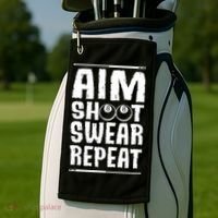 Billiards Pool Gift Golf Towel thumb 2