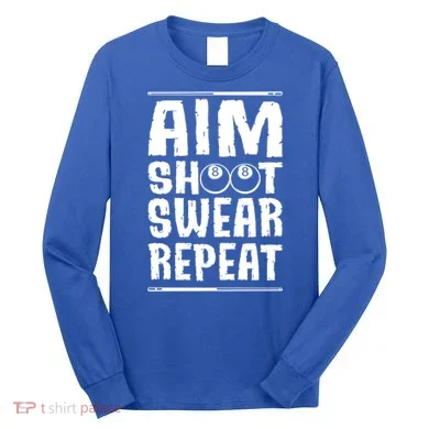 Billiards Pool Gift Long Sleeve Shirt