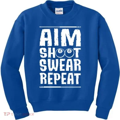 Billiards Pool Gift Kids Sweatshirt