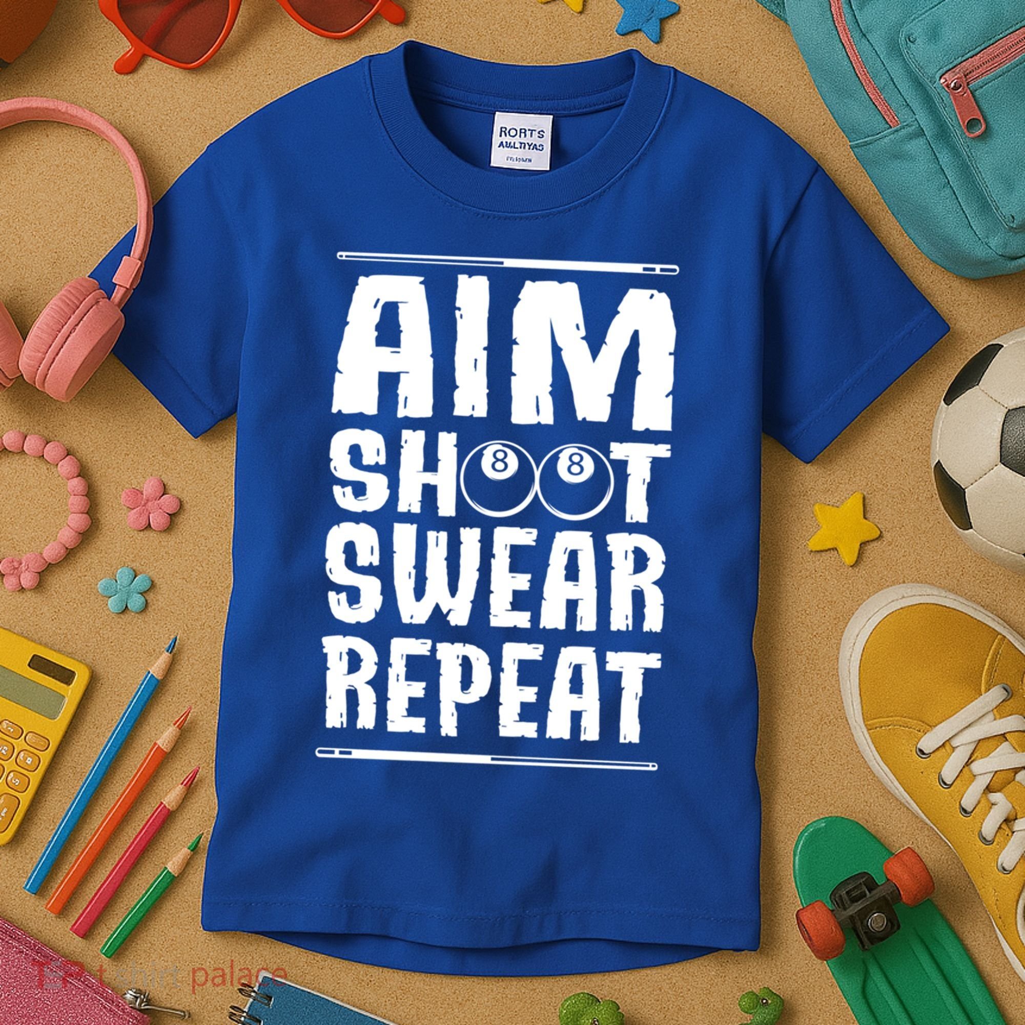 Billiards Pool Gift Kids T-Shirt