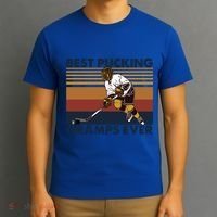 Best Pucking Gramps Ever Funny Hockey Grandpa Saying Gift T-Shirt thumb 3