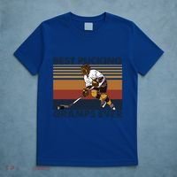 Best Pucking Gramps Ever Funny Hockey Grandpa Saying Gift T-Shirt thumb 5