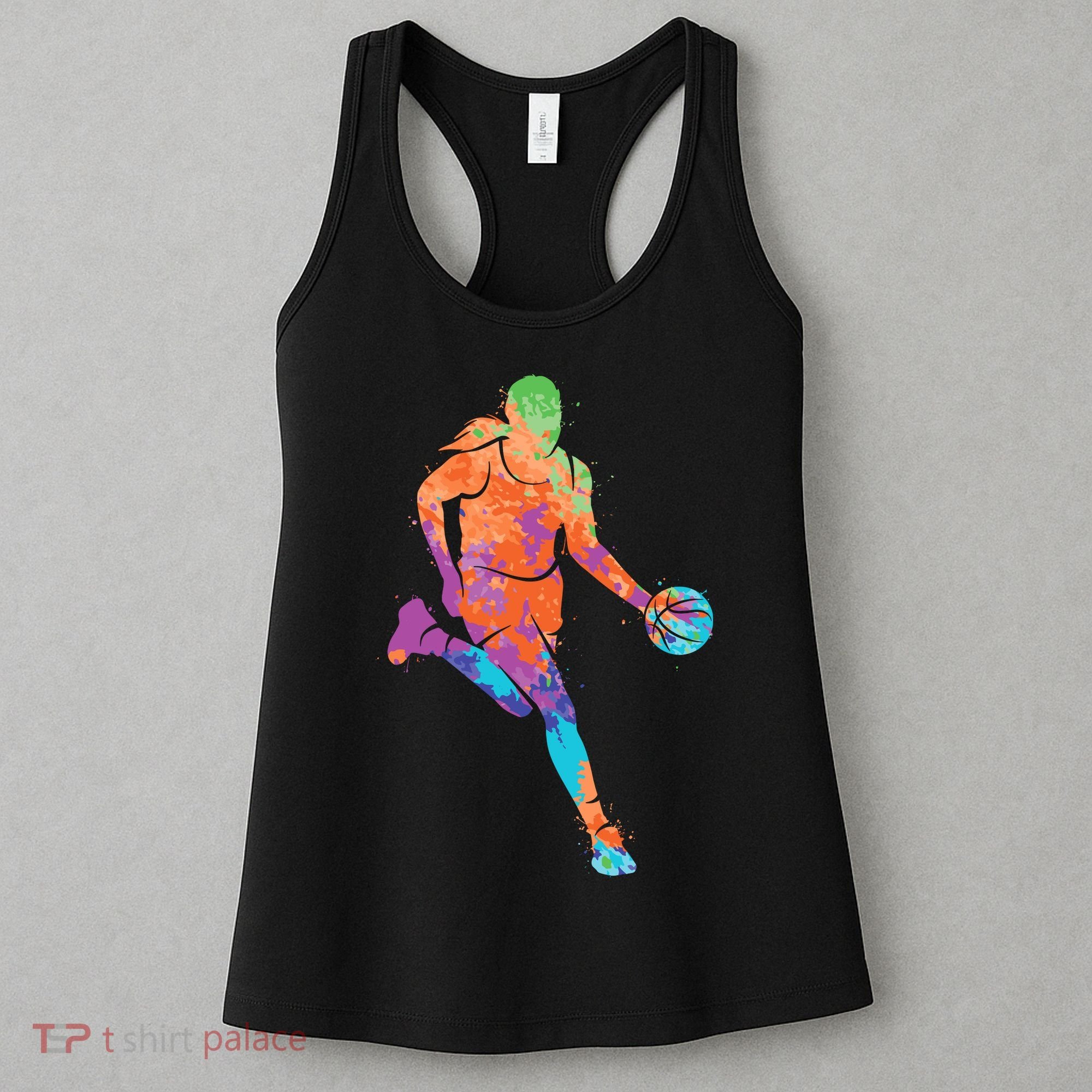 Basketball Player Girl Wo Girl Basketball Women's Tank Top