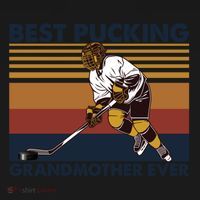 Best Pucking Grandmother Ever Funny Hockey Grandma Saying Gift Women's Hoodie thumb 2
