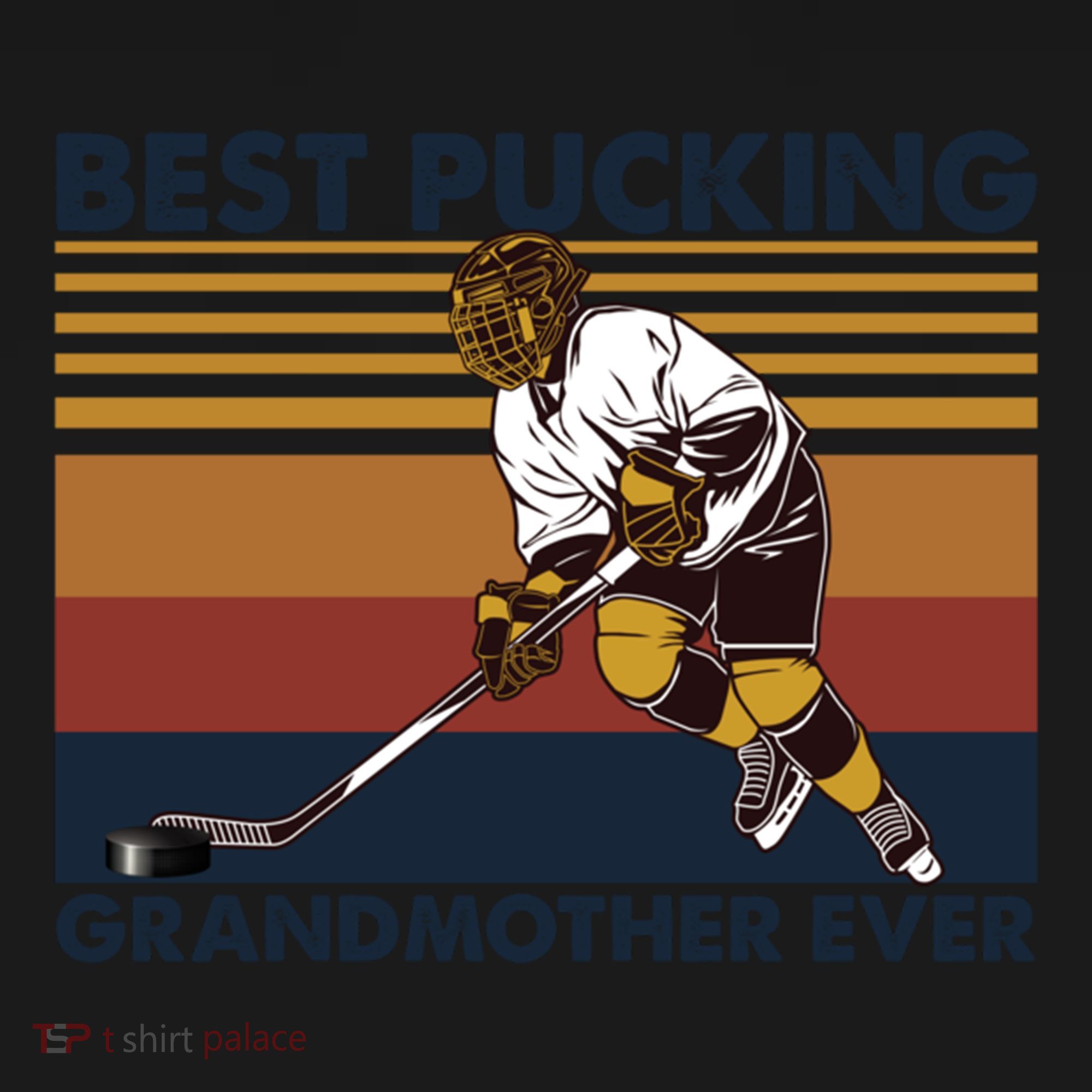 Best Pucking Grandmother Ever Funny Hockey Grandma Saying Gift Women's Hoodie