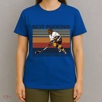 Best Pucking Grandmother Ever Funny Hockey Grandma Saying Gift T-Shirt thumb 4