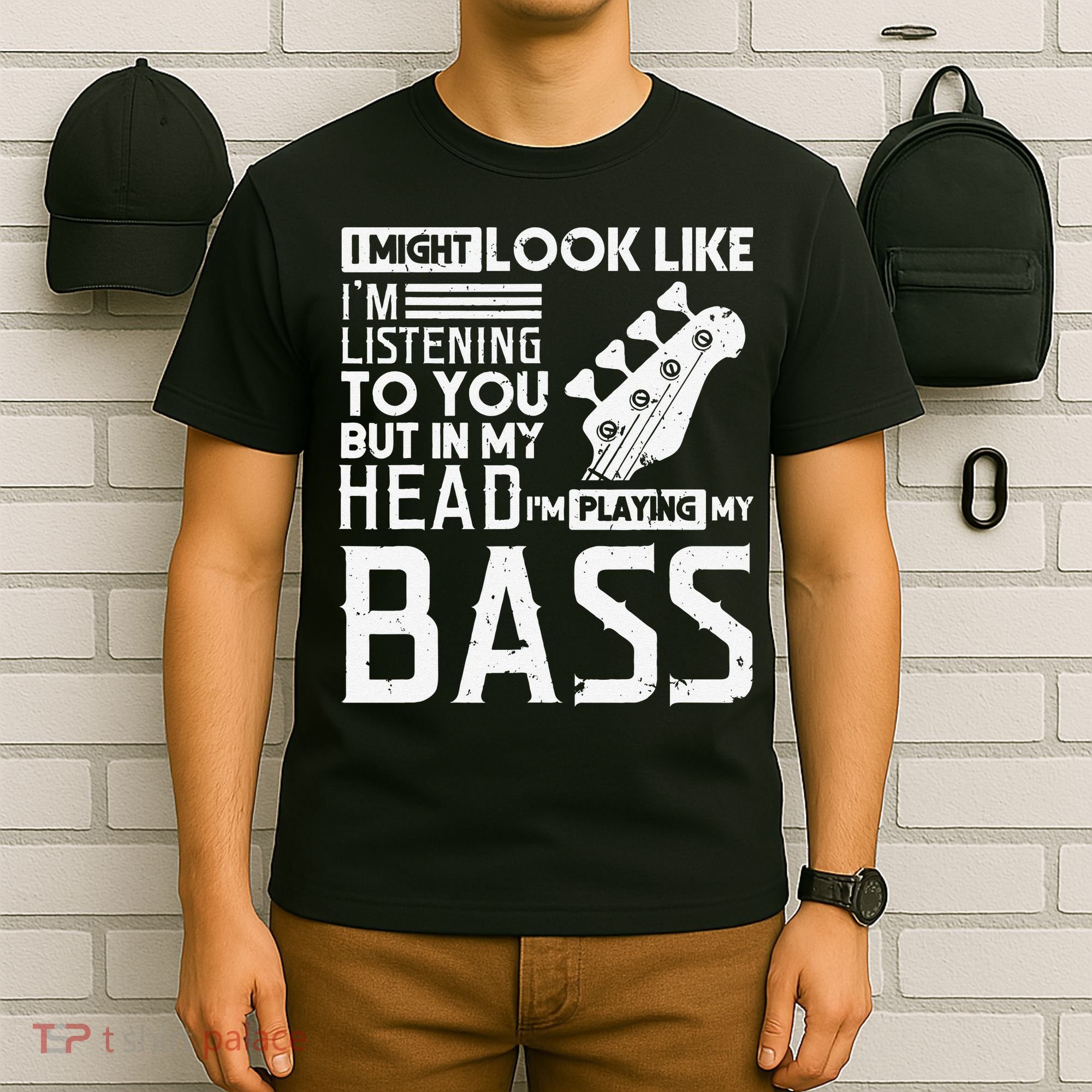 Bass Player Gift for Bass Guitar Player Bassist T-Shirt