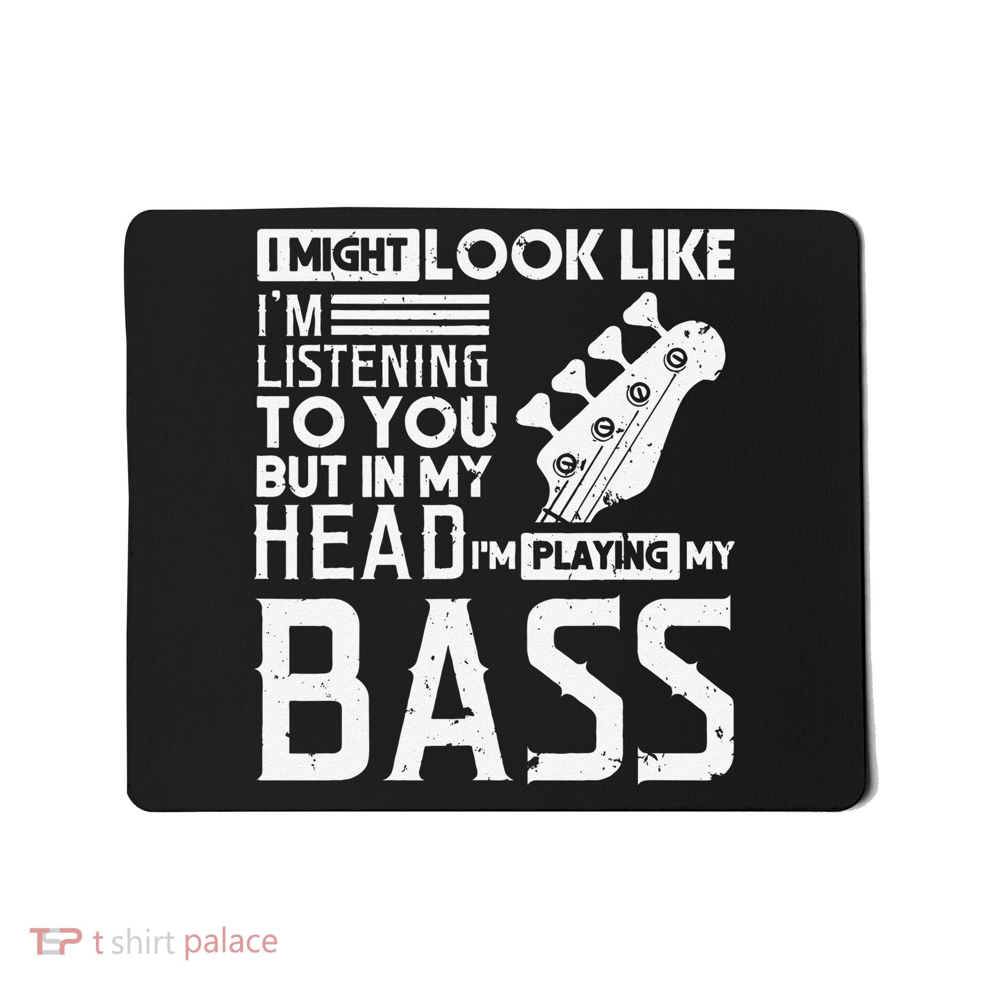 Bass Player Gift for Bass Guitar Player Bassist Mousepad