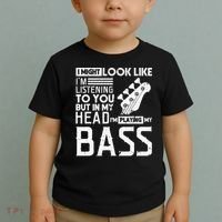Bass Player Gift for Bass Guitar Player Bassist Toddler T-Shirt thumb 2