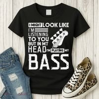 Bass Player Gift for Bass Guitar Player Bassist Women's T-Shirt thumb 3