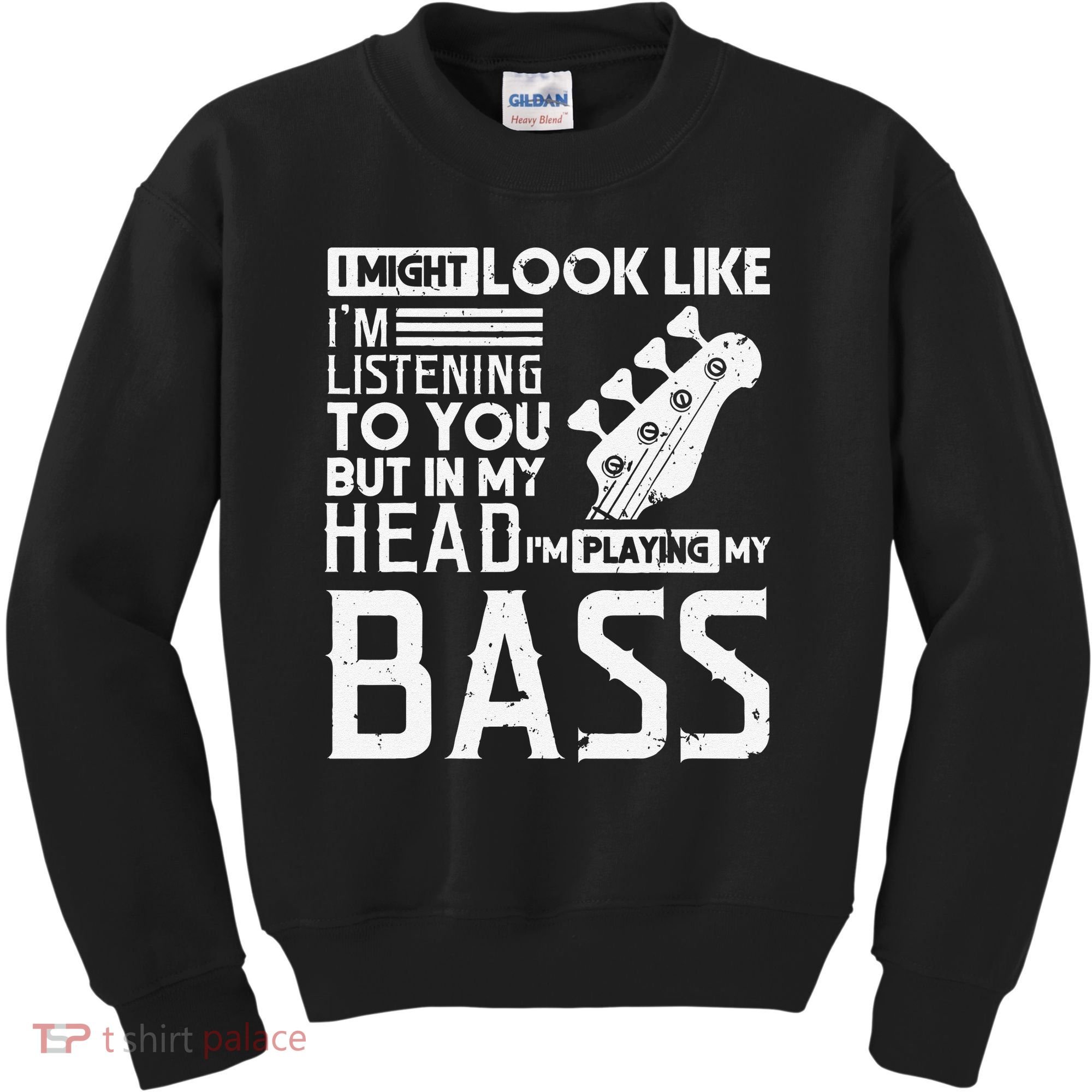 Bass Player Gift for Bass Guitar Player Bassist Kids Sweatshirt