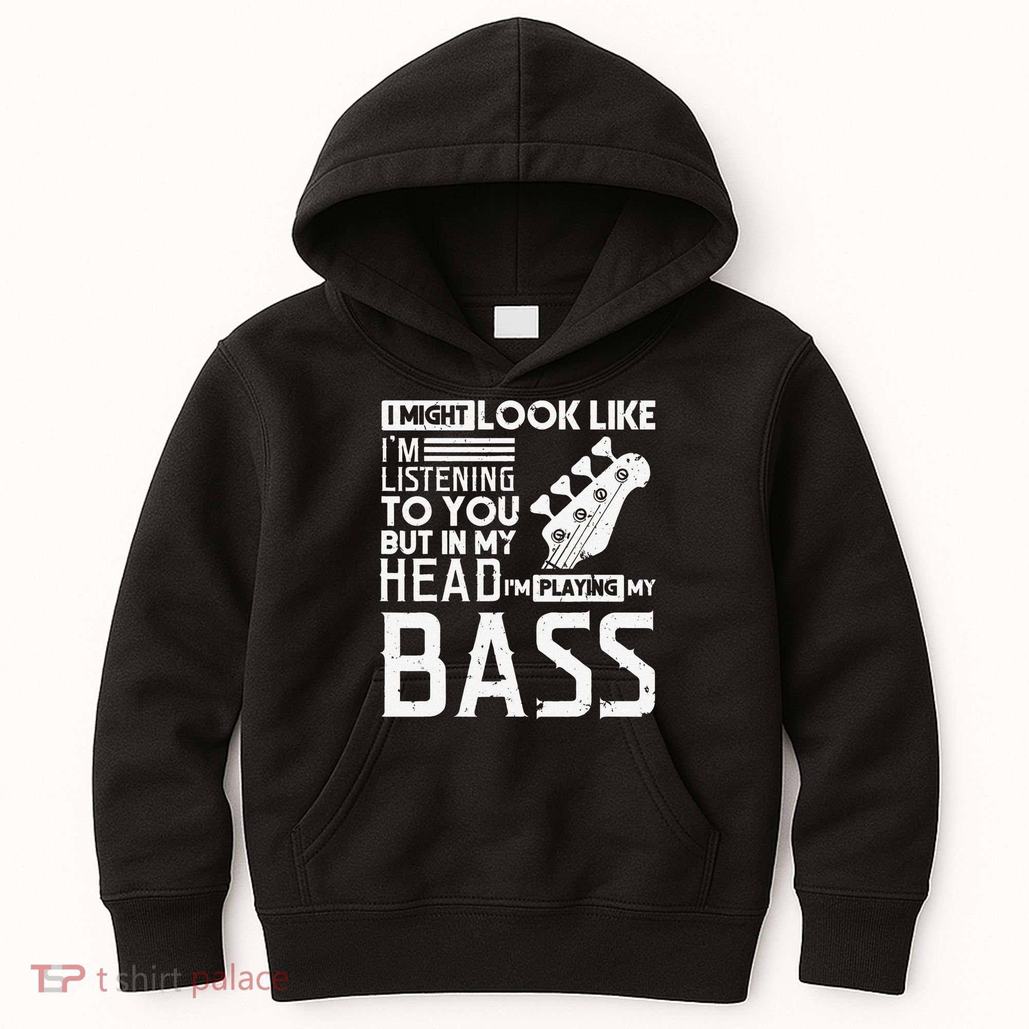 Bass Player Gift for Bass Guitar Player Bassist Kids Hoodie