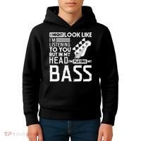 Bass Player Gift for Bass Guitar Player Bassist Kids Hoodie thumb 4