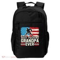 Best Pucking Grandpa Ever Gift Hockey Lover Gift Backpack thumb 0