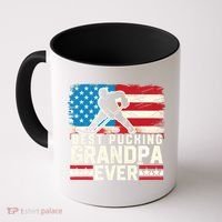 Best Pucking Grandpa Ever Gift Hockey Lover Gift Coffee Mug thumb 0