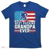 Best Pucking Grandpa Ever Gift Hockey Lover Gift T-Shirt thumb 0