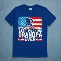 Best Pucking Grandpa Ever Gift Hockey Lover Gift T-Shirt thumb 5