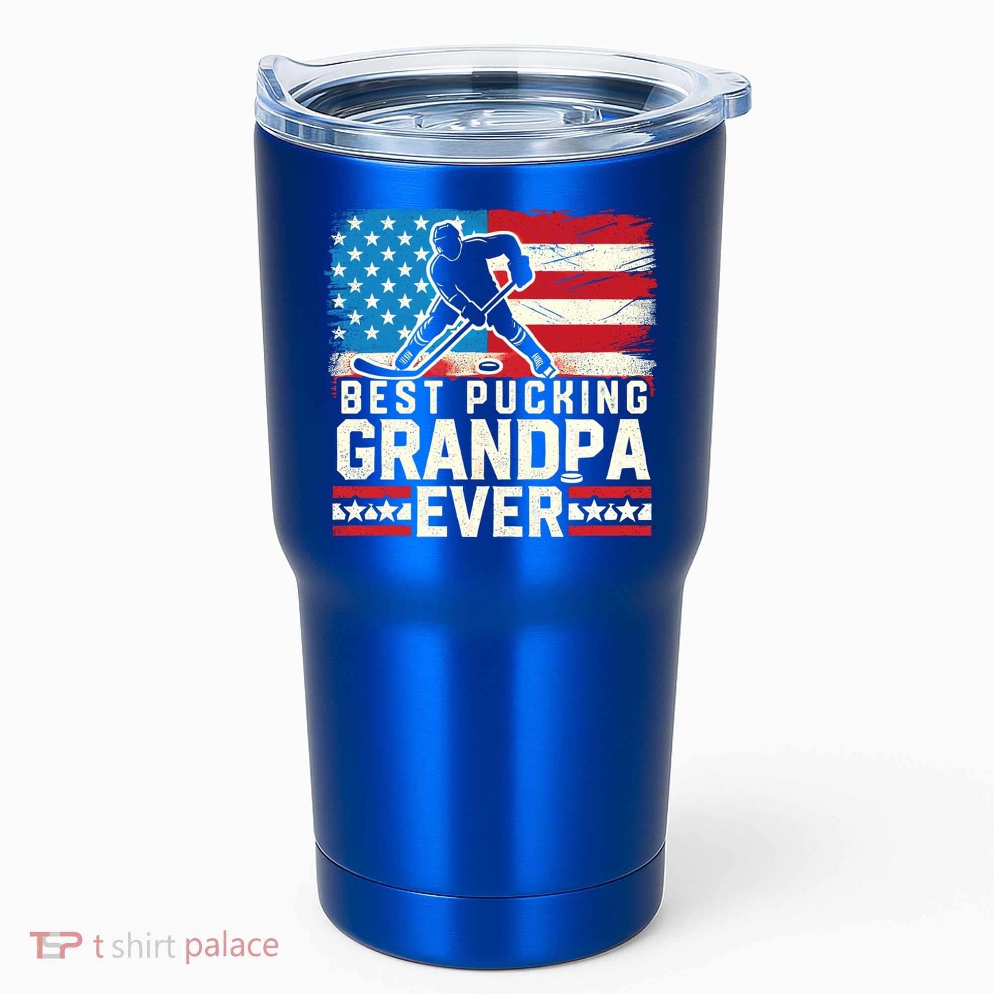 Best Pucking Grandpa Ever Gift Hockey Lover Gift Tumbler