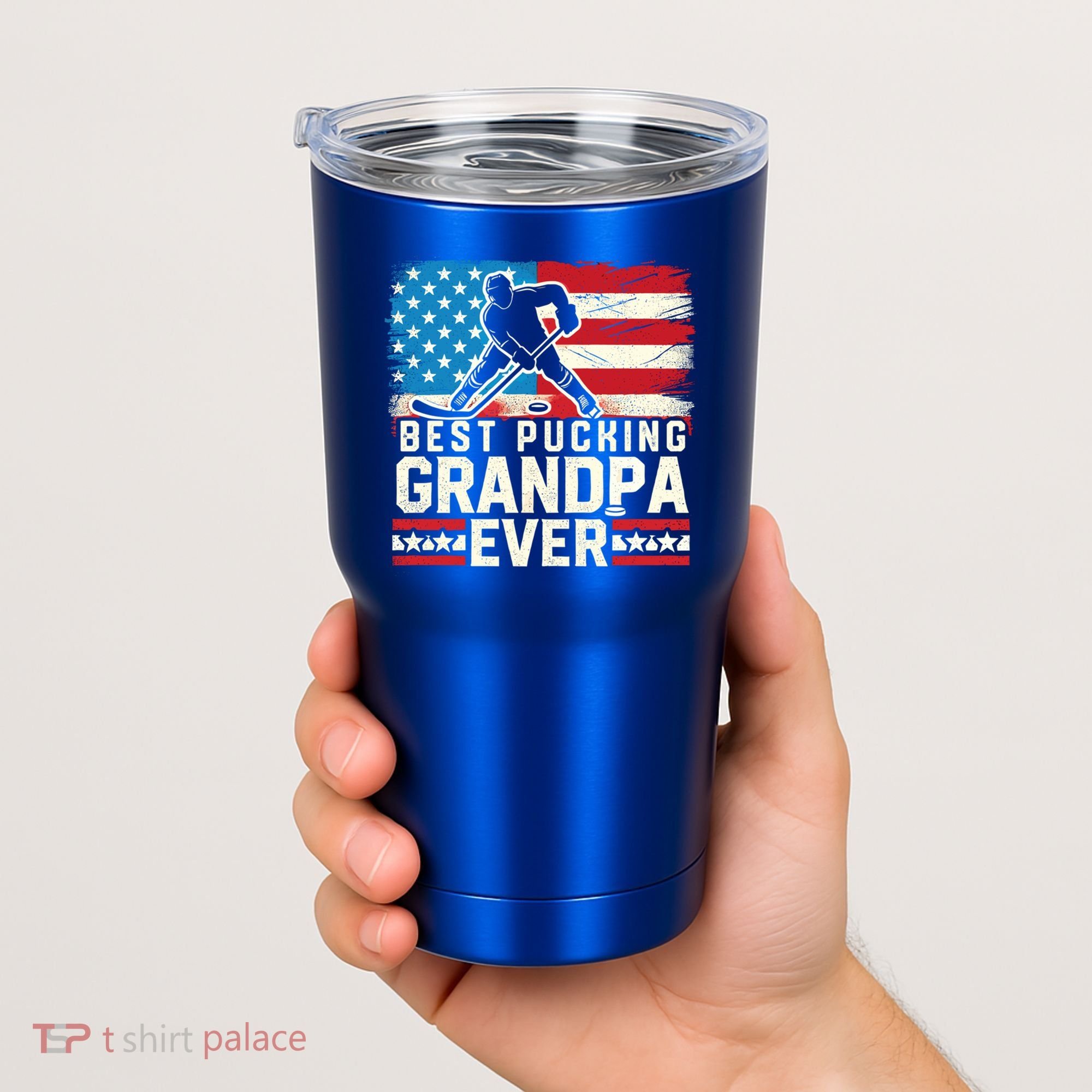 Best Pucking Grandpa Ever Gift Hockey Lover Gift Tumbler