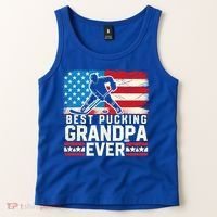 Best Pucking Grandpa Ever Gift Hockey Lover Gift Tank Top thumb 2