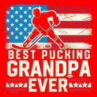 Best Pucking Grandpa Ever Gift Hockey Lover Gift Santa Hat thumb 1