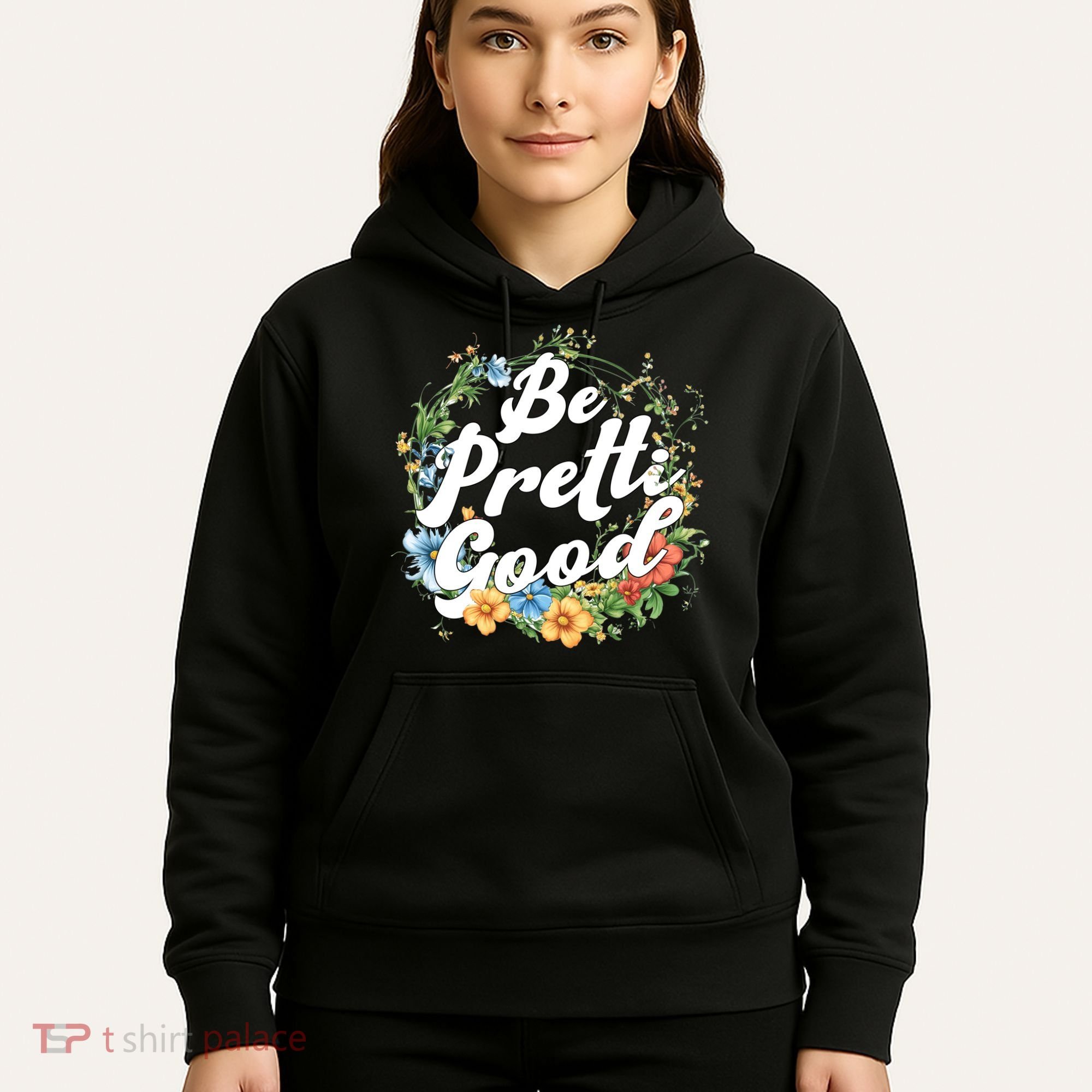 Be Pretti Good Anti ICE Boho Flowers Hoodie