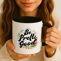 Be Pretti Good Anti ICE Boho Flowers Coffee Mug thumb 3