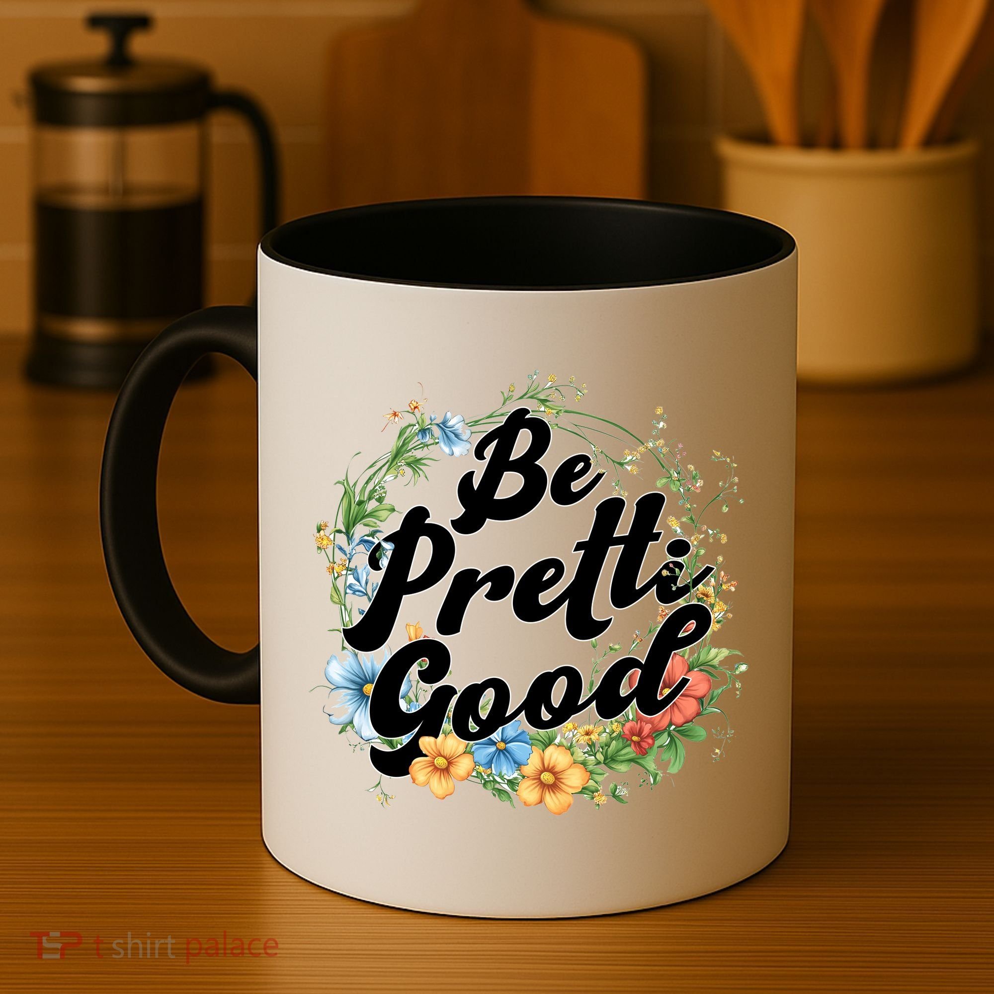 Be Pretti Good Anti ICE Boho Flowers Coffee Mug