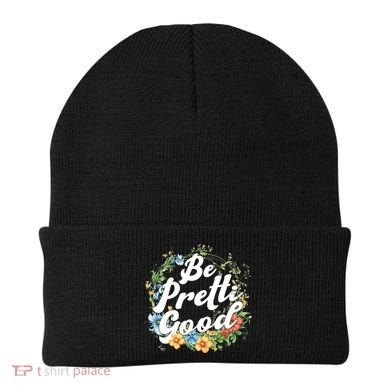 Be Pretti Good Anti ICE Boho Flowers Beanie