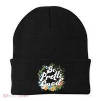 Be Pretti Good Anti ICE Boho Flowers Beanie thumb 0