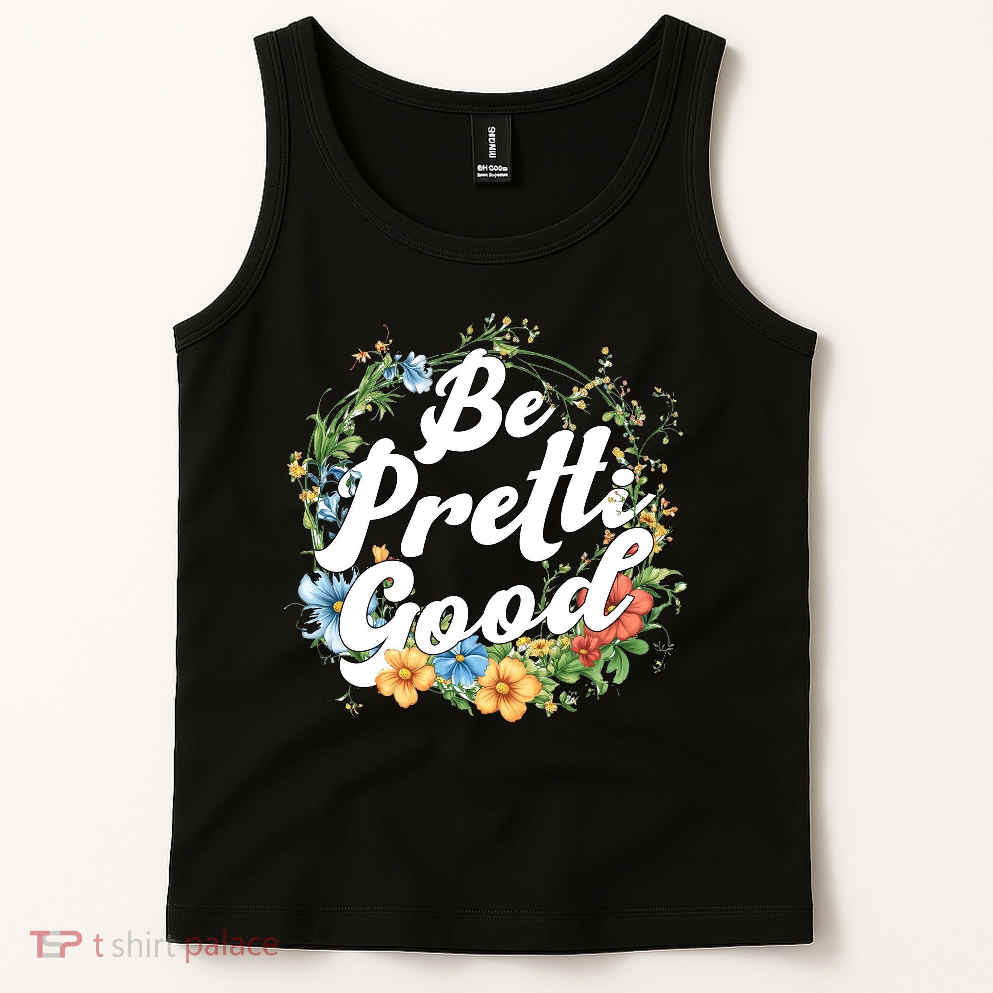 Be Pretti Good Anti ICE Boho Flowers Tank Top