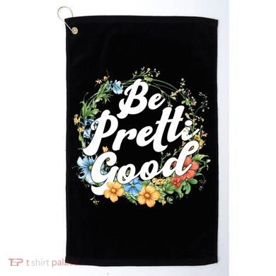 Be Pretti Good Anti ICE Boho Flowers Golf Towel