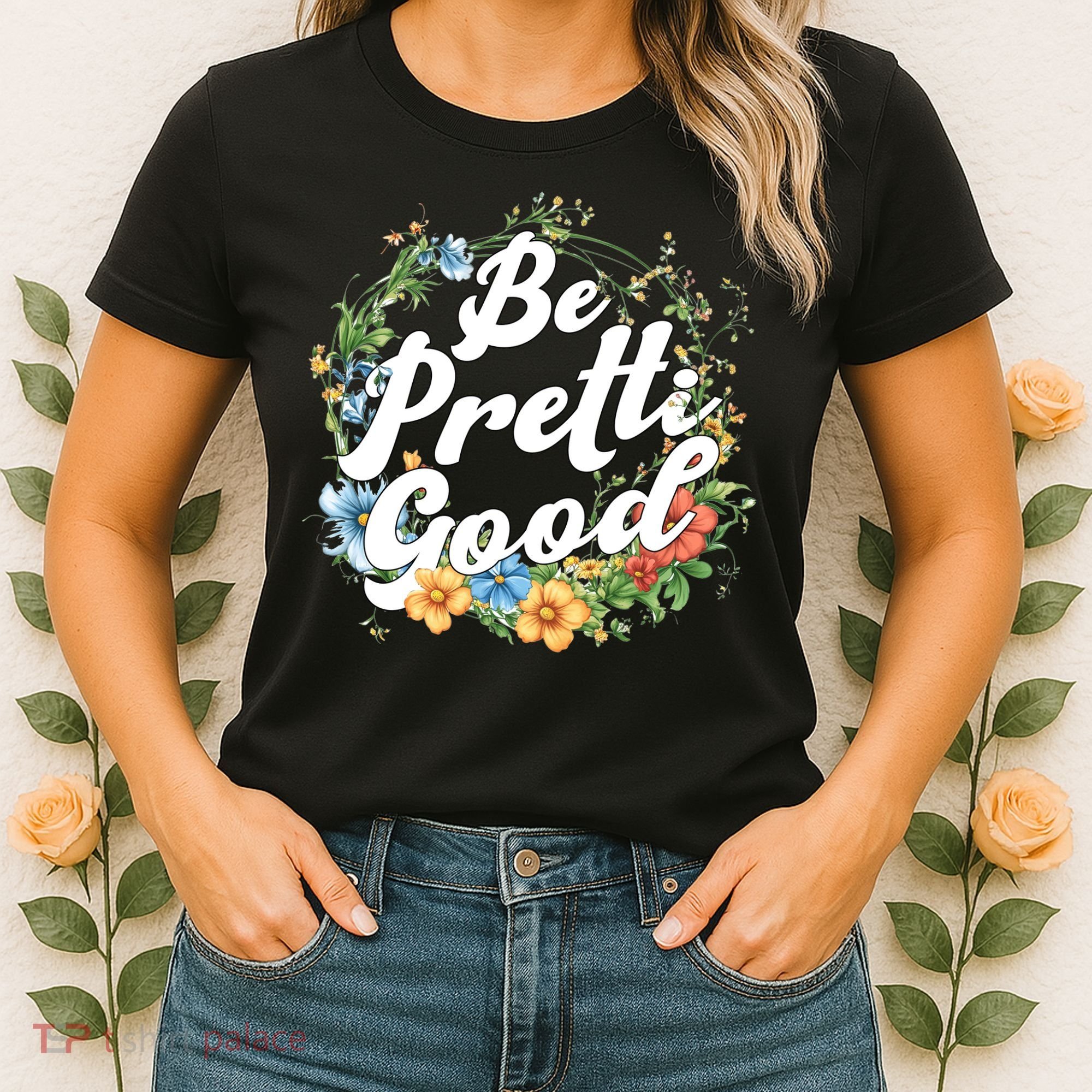 Be Pretti Good Anti ICE Boho Flowers Women's T-Shirt