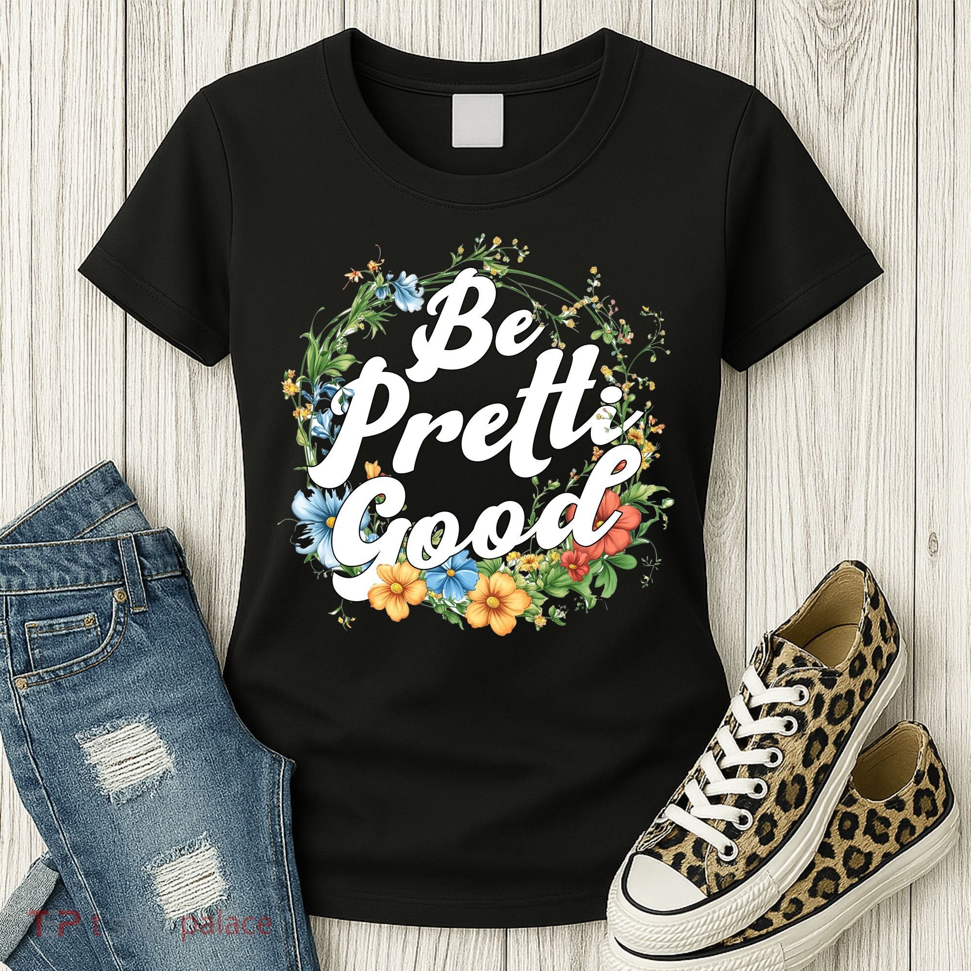 Be Pretti Good Anti ICE Boho Flowers Women's T-Shirt