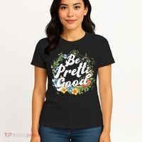 Be Pretti Good Anti ICE Boho Flowers Women's T-Shirt thumb 4