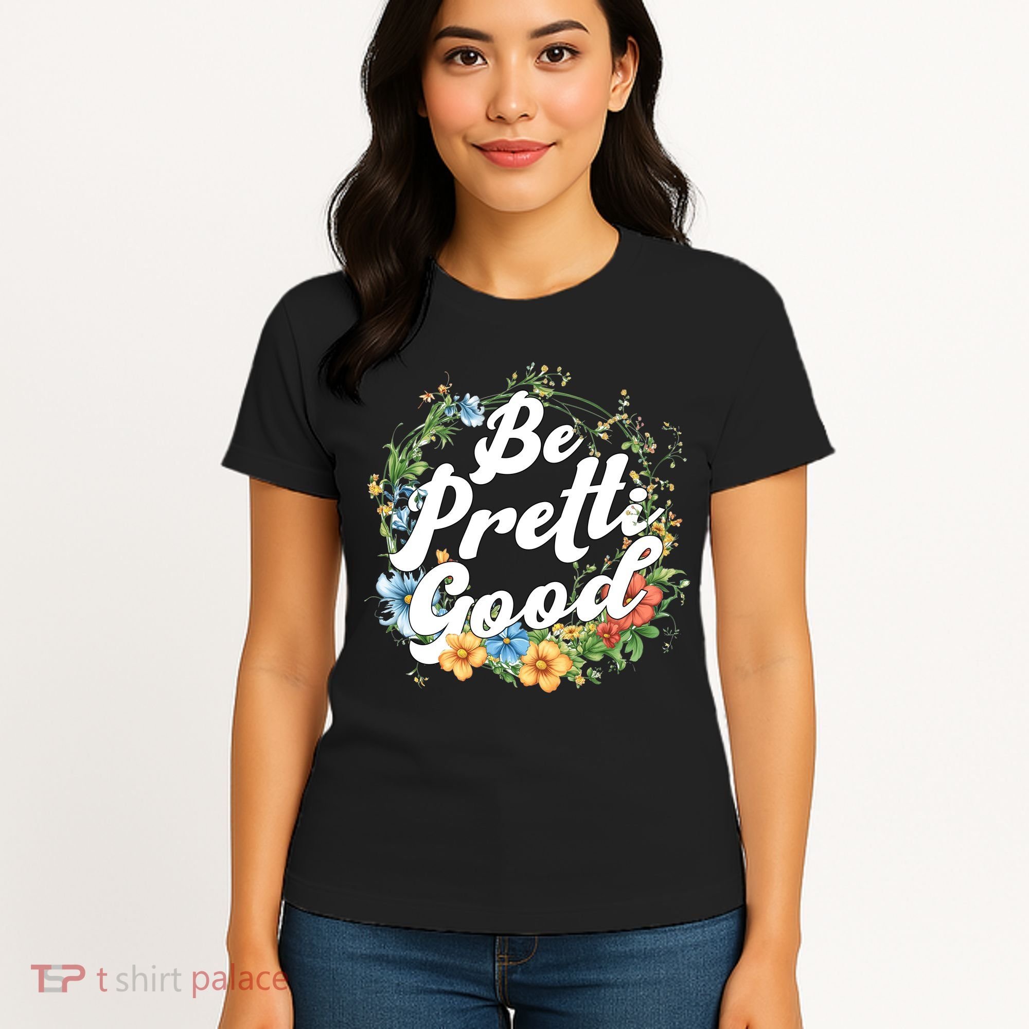 Be Pretti Good Anti ICE Boho Flowers Women's T-Shirt