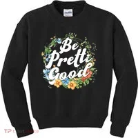 Be Pretti Good Anti ICE Boho Flowers Kids Sweatshirt thumb 0