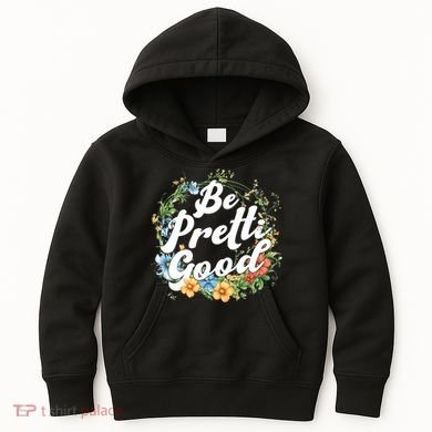 Be Pretti Good Anti ICE Boho Flowers Kids Hoodie