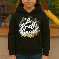 Be Pretti Good Anti ICE Boho Flowers Kids Hoodie thumb 3