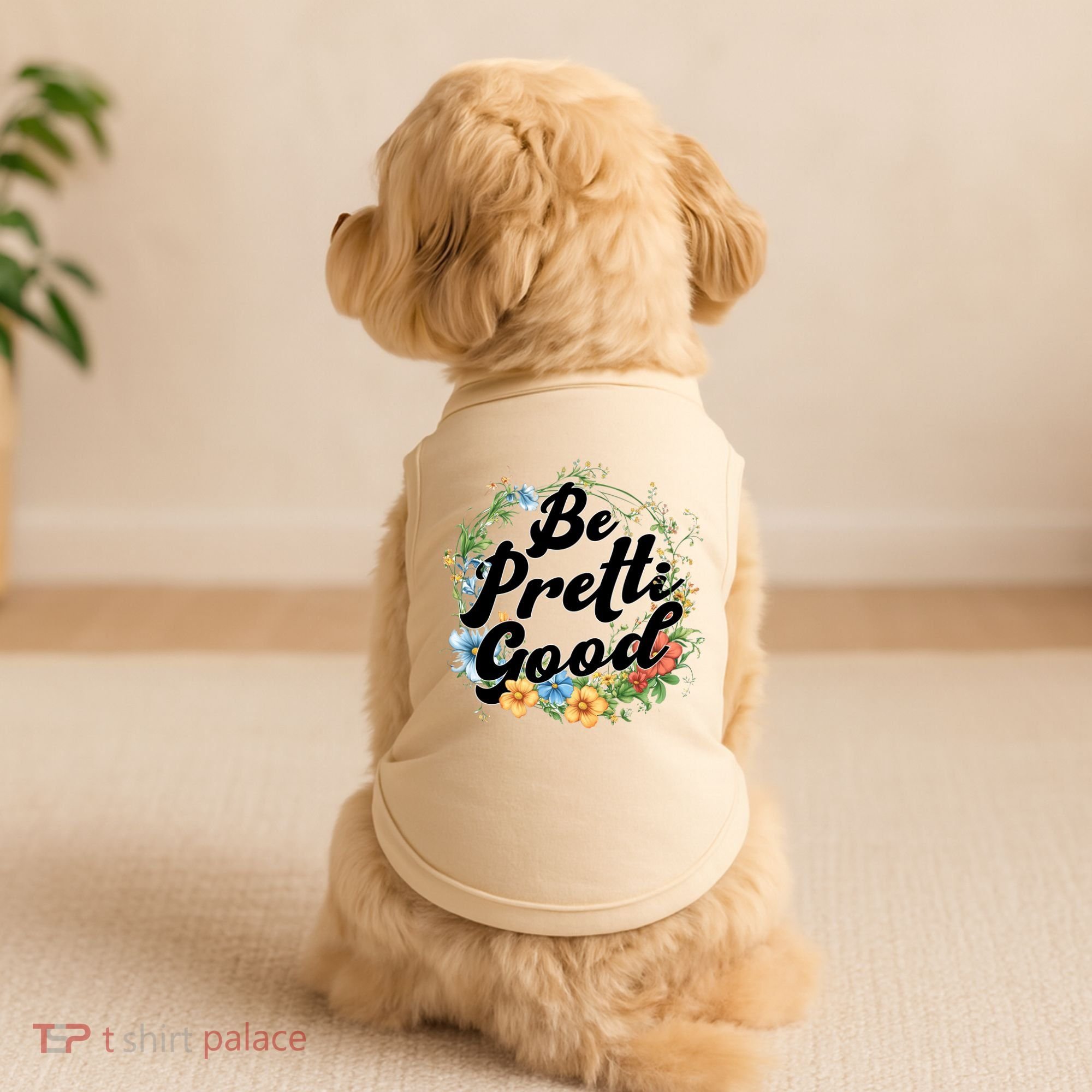 Be Pretti Good Anti ICE Boho Flowers Doggie Tank