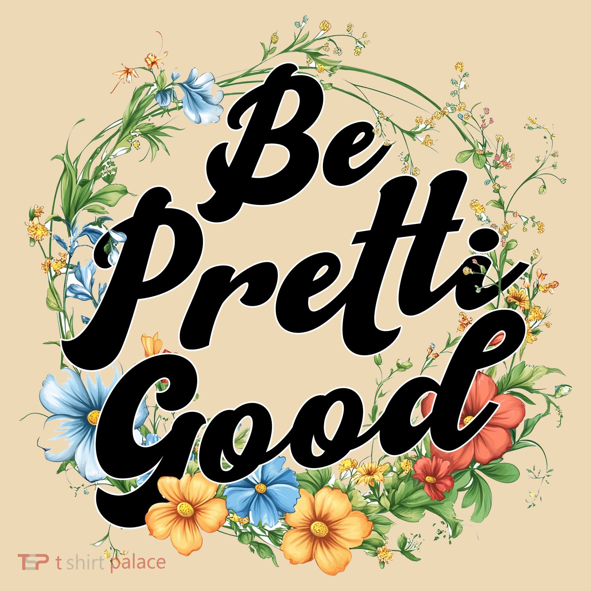 Be Pretti Good Anti ICE Boho Flowers Doggie Tank