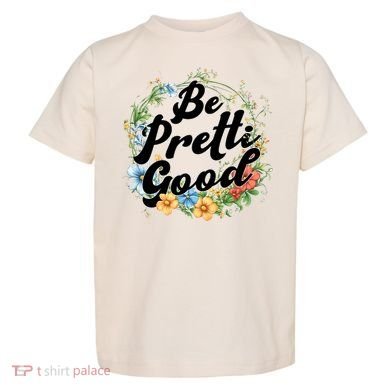 Be Pretti Good Anti ICE Boho Flowers Toddler T-Shirt