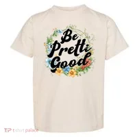 Be Pretti Good Anti ICE Boho Flowers Toddler T-Shirt thumb 0