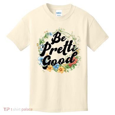 Be Pretti Good Anti ICE Boho Flowers Kids T-Shirt