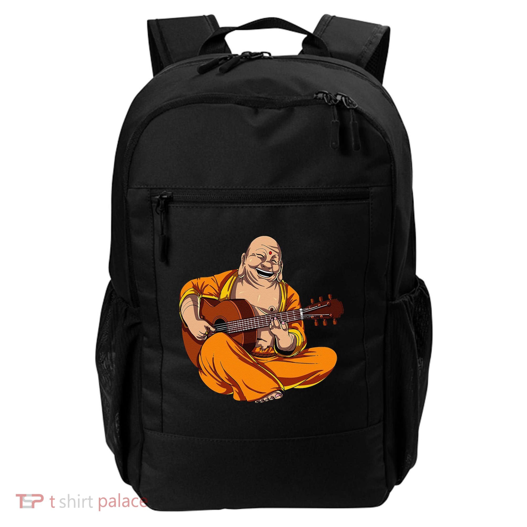 Buddha Playing Guitar Zen Yoga Meditation Funny Namaste Backpack