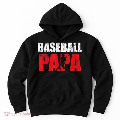 Baseball Papa Grandpa Fans Gift Hoodie