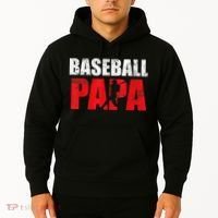 Baseball Papa Grandpa Fans Gift Hoodie thumb 2