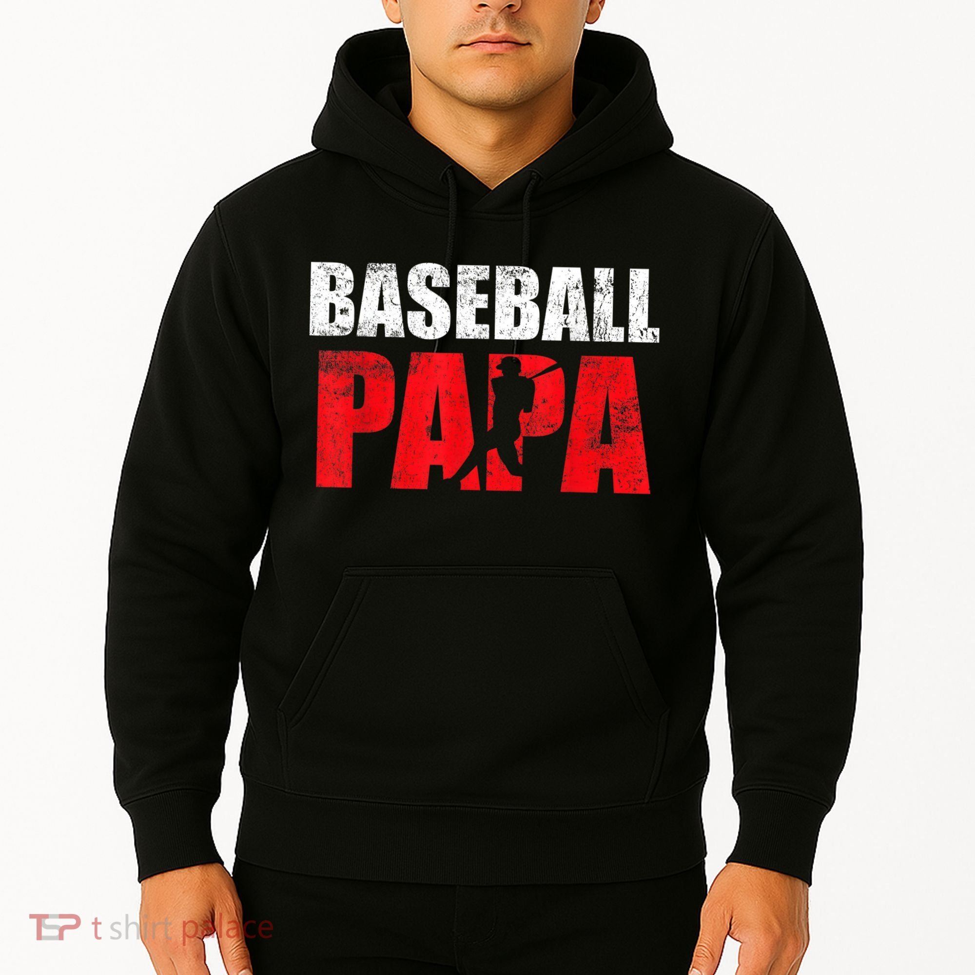 Baseball Papa Grandpa Fans Gift Hoodie